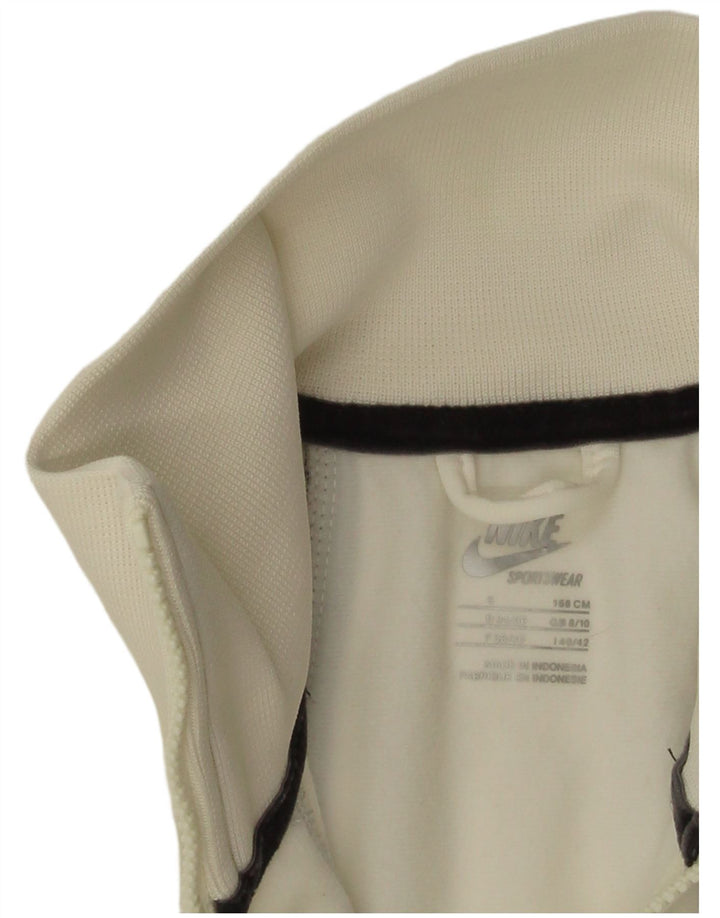 Damska kurtka dresowa Nike UK 8/10, mała, biała, poliestrowa