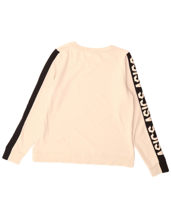 Damska bluza Asics Graphic Jumper UK 14 w kolorze średniego beżu