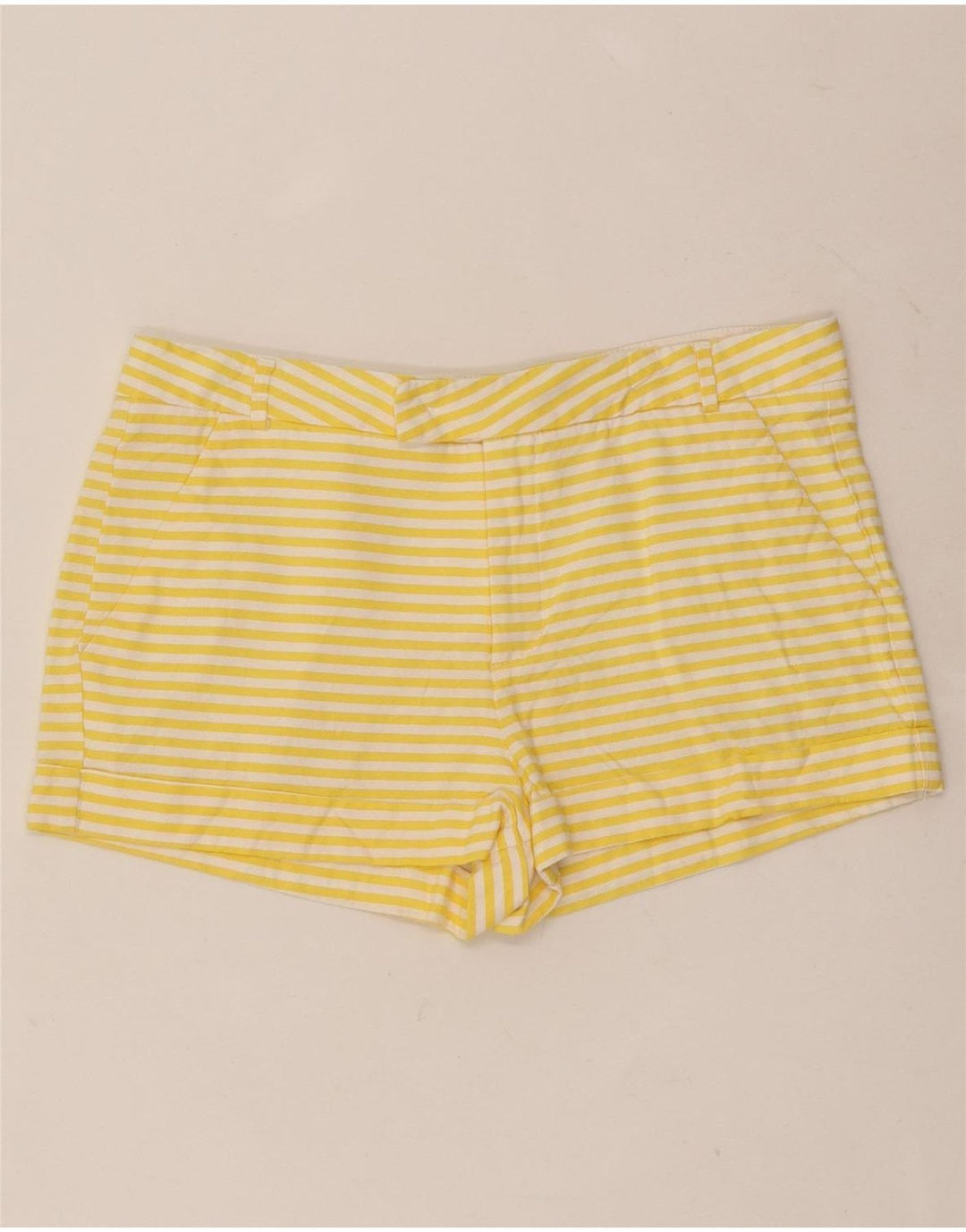 Damskie spodnie Zara Hot W26 w żółte prążki, wiskoza