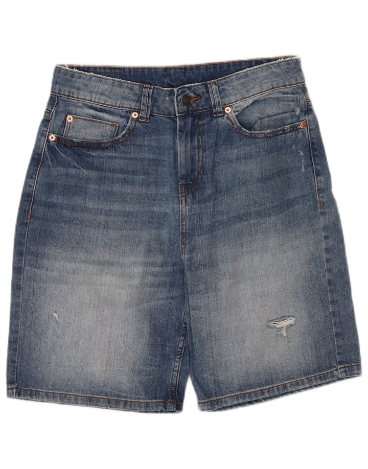 Damskie spodenki jeansowe Benetton W30 średni niebieski