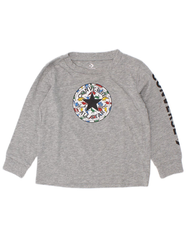 Converse Chłopięce Chuck Taylor Graphic Top z długim rękawem 18-24 miesiące Szare