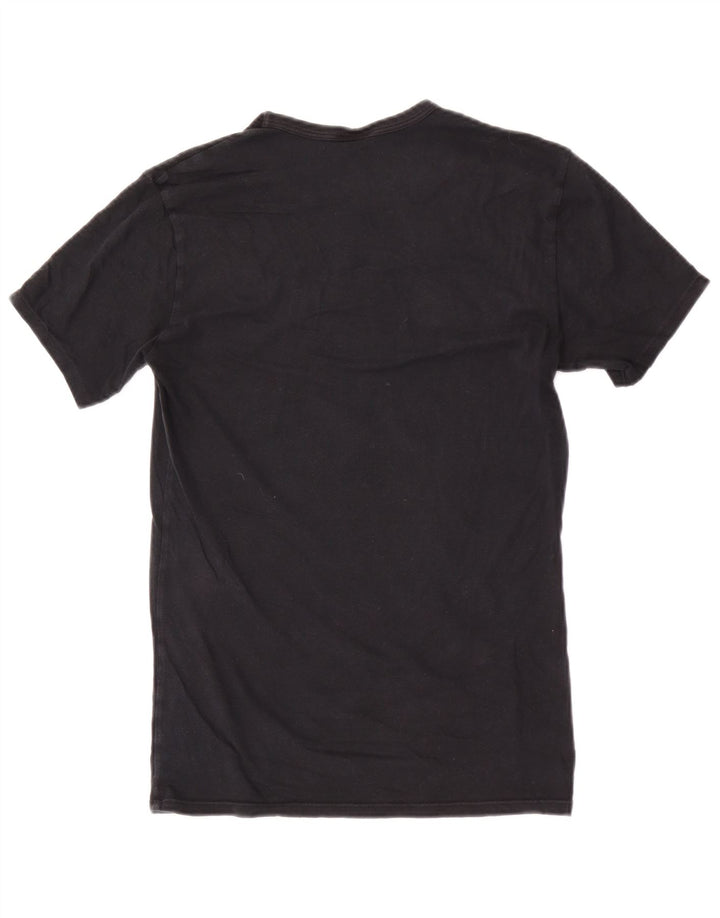 Męski T-shirt z grafiką Calvin Klein, mały, czarny, bawełniany