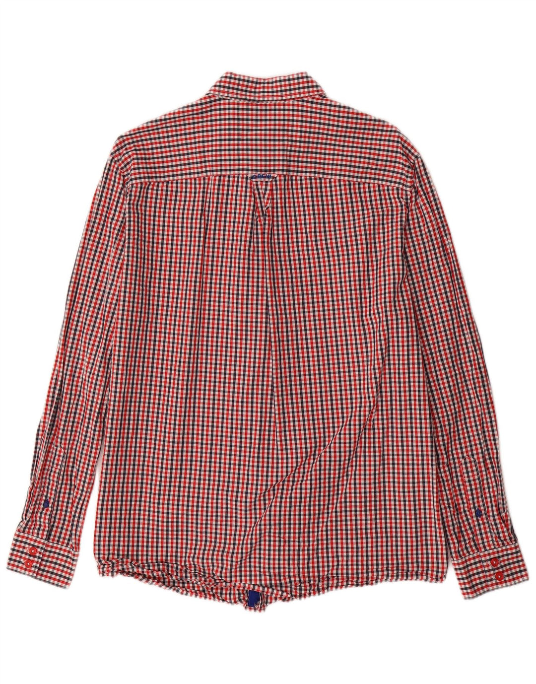 Crew Clothing Męska koszula o klasycznym kroju, duża, czerwona bawełniana kratka