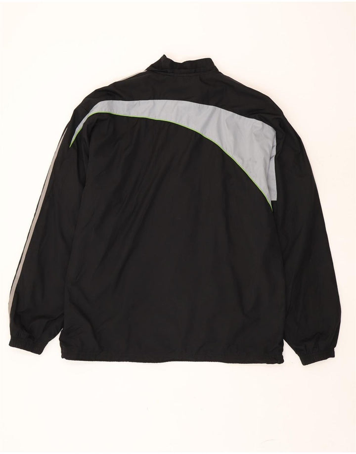 Adidas Męska kurtka dresowa All Blacks, duża, czarna, z blokami kolorów