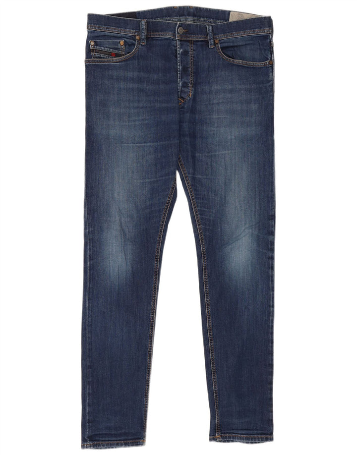 Diesel Męskie Slim Jeansy W34 L31 Granatowe Bawełniane