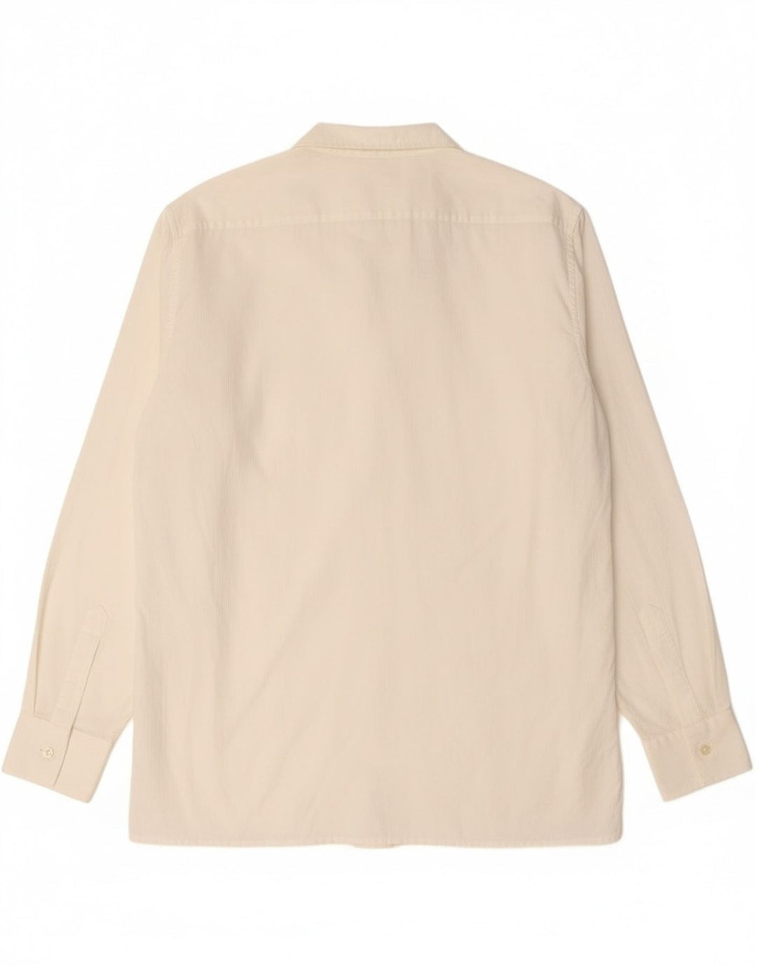 Koszula męska w stylu vintage, średnia biała bawełna