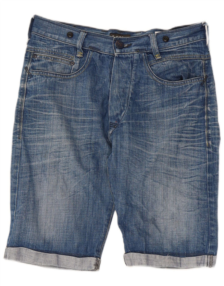 Męskie zielone spodenki dżinsowe Lee W29 Small, niebieskie, bawełniane