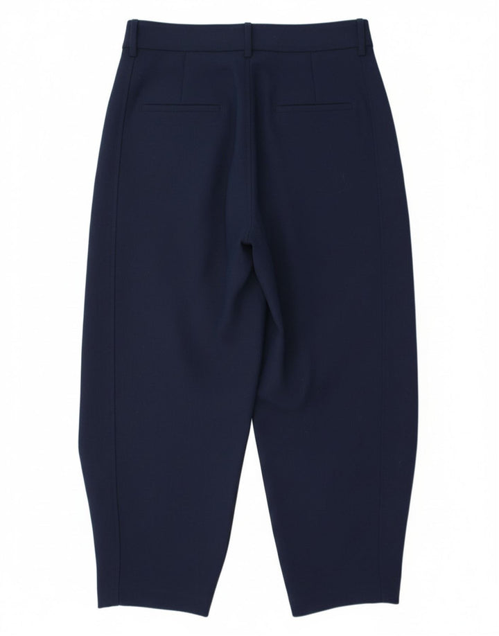 Spodnie damskie Zara Pegged Chino Medium W28 L26 Granatowy poliester
