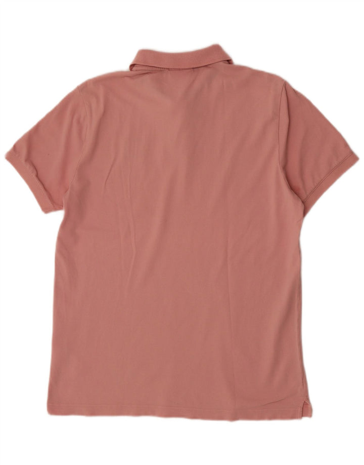 Męska koszulka polo Calvin Klein, średnio różowa, bawełniana