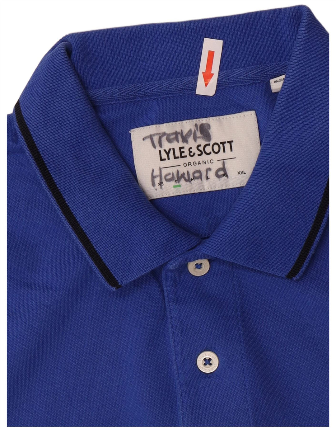 Męska koszulka polo Lyle & Scott, mała, niebieska, bawełniana