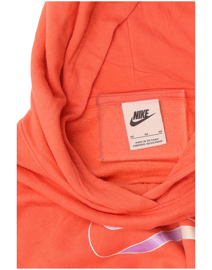 Damski sweter oversize z kapturem NIKE UK 14, średni pomarańczowy