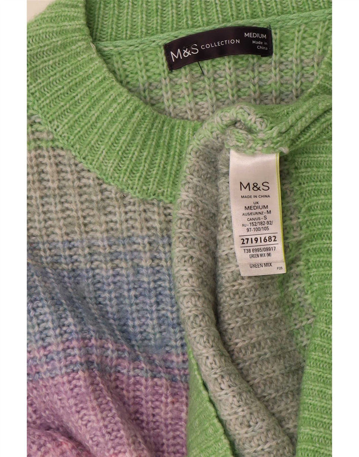 Sweter damski Marks & Spencer z okrągłym dekoltem, UK 14, średni, wielokolorowy