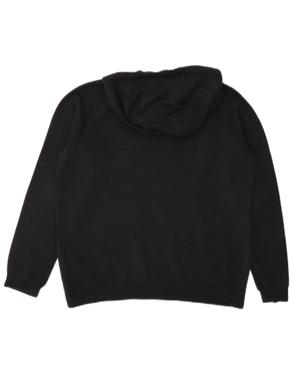 Męski sweter z kapturem NIKE z grafiką, średniej wielkości, czarny, bawełniany