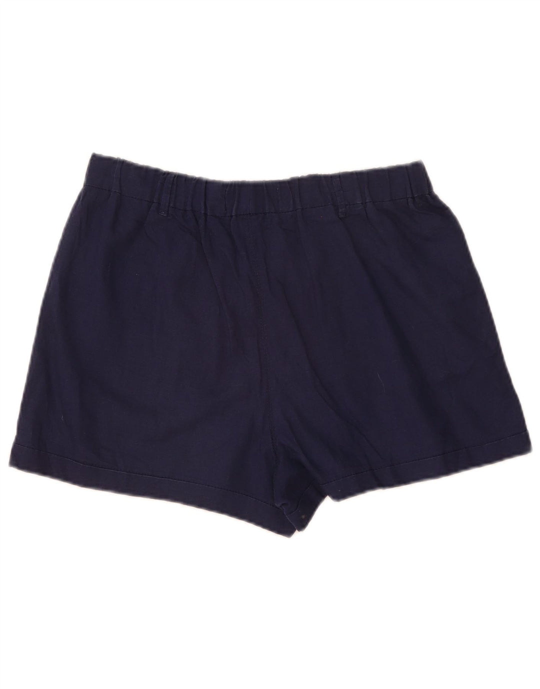 Damskie spodenki codzienne Benetton Medium W30 granatowe lniane