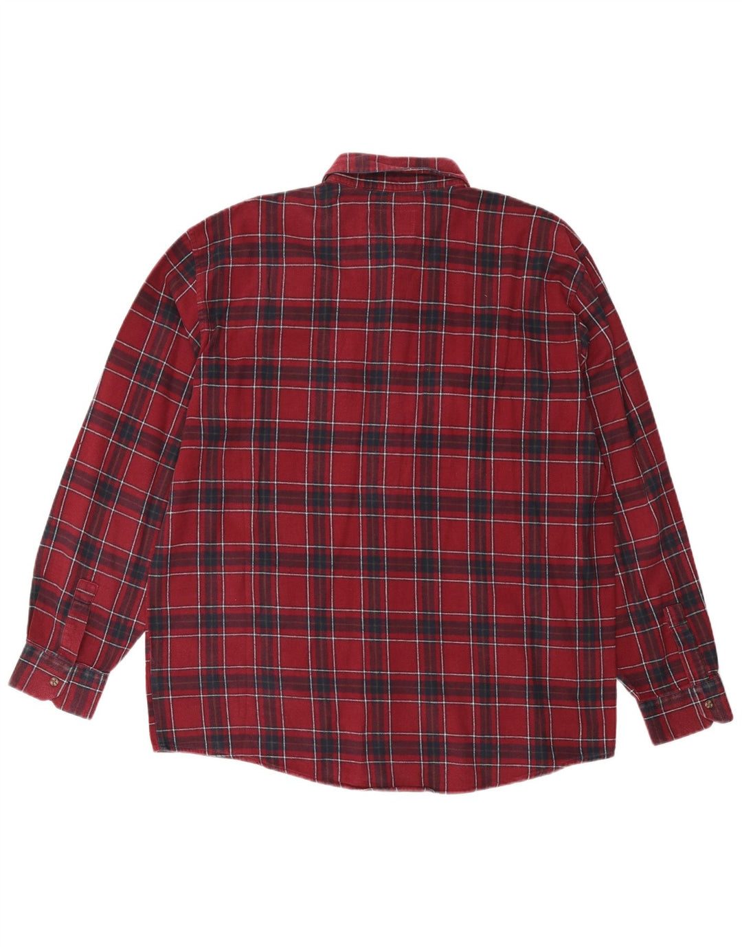 PROJEKT EUROPEJSKI Męska koszula flanelowa XL, bawełniana w bordową kratę