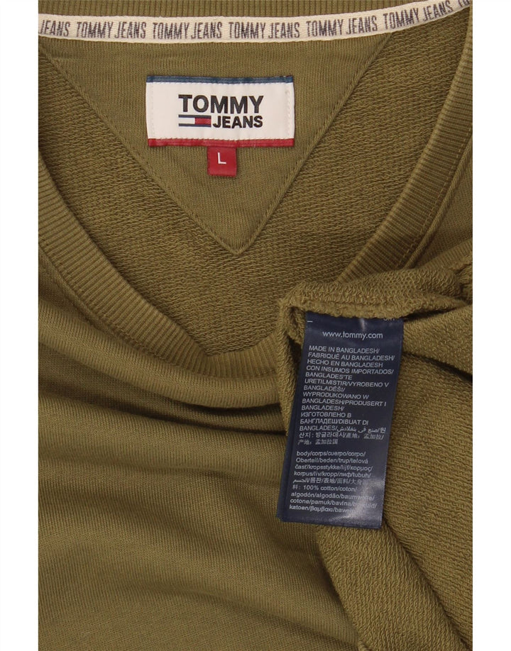 Męska bluza Tommy Hilfiger, duża, bawełniana khaki