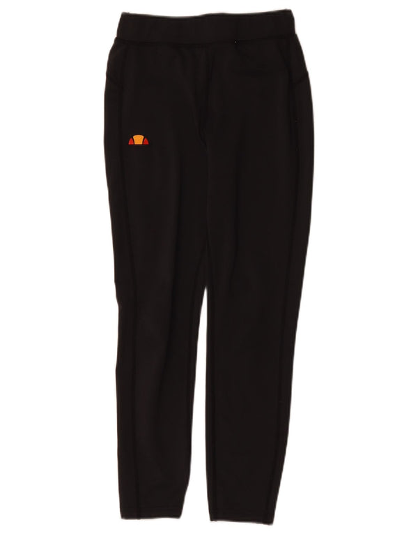 Damskie legginsy Ellesse Graphic Crop UK 8 Small Black Polyester