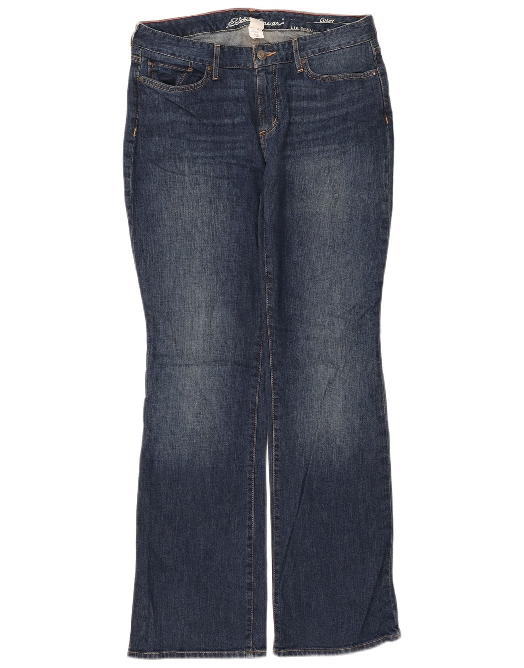 Jeansy damskie Eddie Bauer Curvy Bootcut US 10 Large W32 L33 Niebieska bawełna