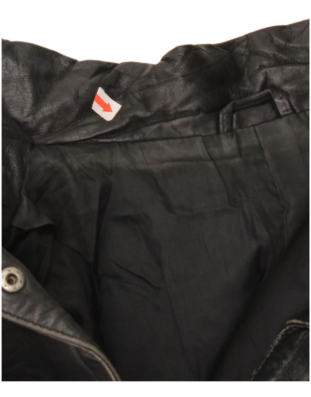 Damska kurtka skórzana oversize VINTAGE EU 42, duża czarna skóra