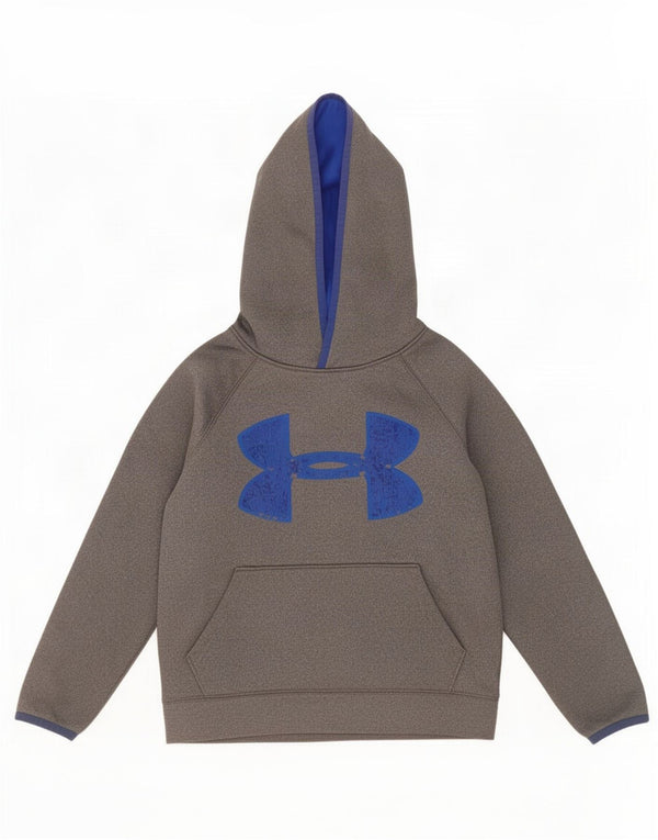 Chłopięca bluza z kapturem Under Armour Cold Gear Graphic, 7-8 lat, mała, szara