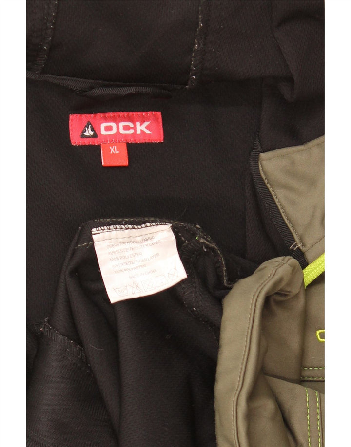 Męska bluza dresowa z kapturem OCK XL, poliester khaki