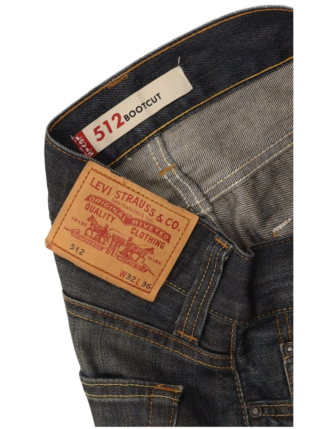 Damskie jeansy LEVI'S 512 Bootcut W32 L36 Niebieskie