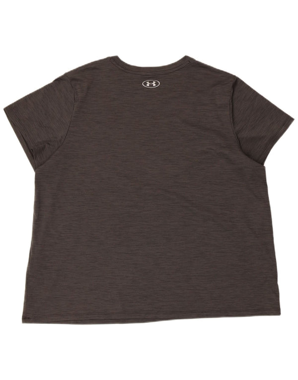 Męski t-shirt Under Armour XL, szary, nakrapiany poliester