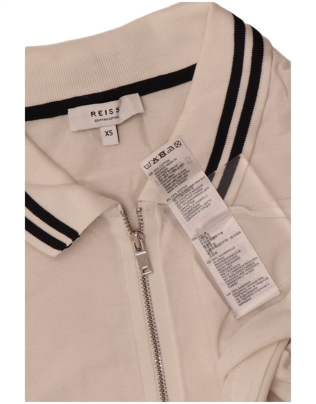 Męska koszulka polo Reiss XS, biała, bawełniana