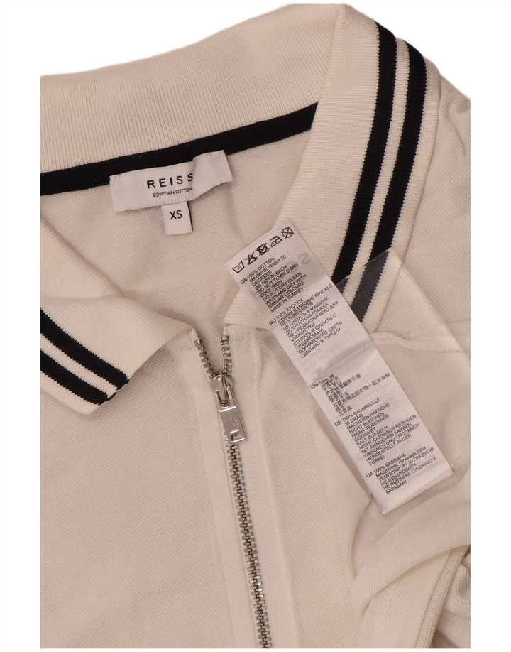 Męska koszulka polo Reiss XS, biała, bawełniana