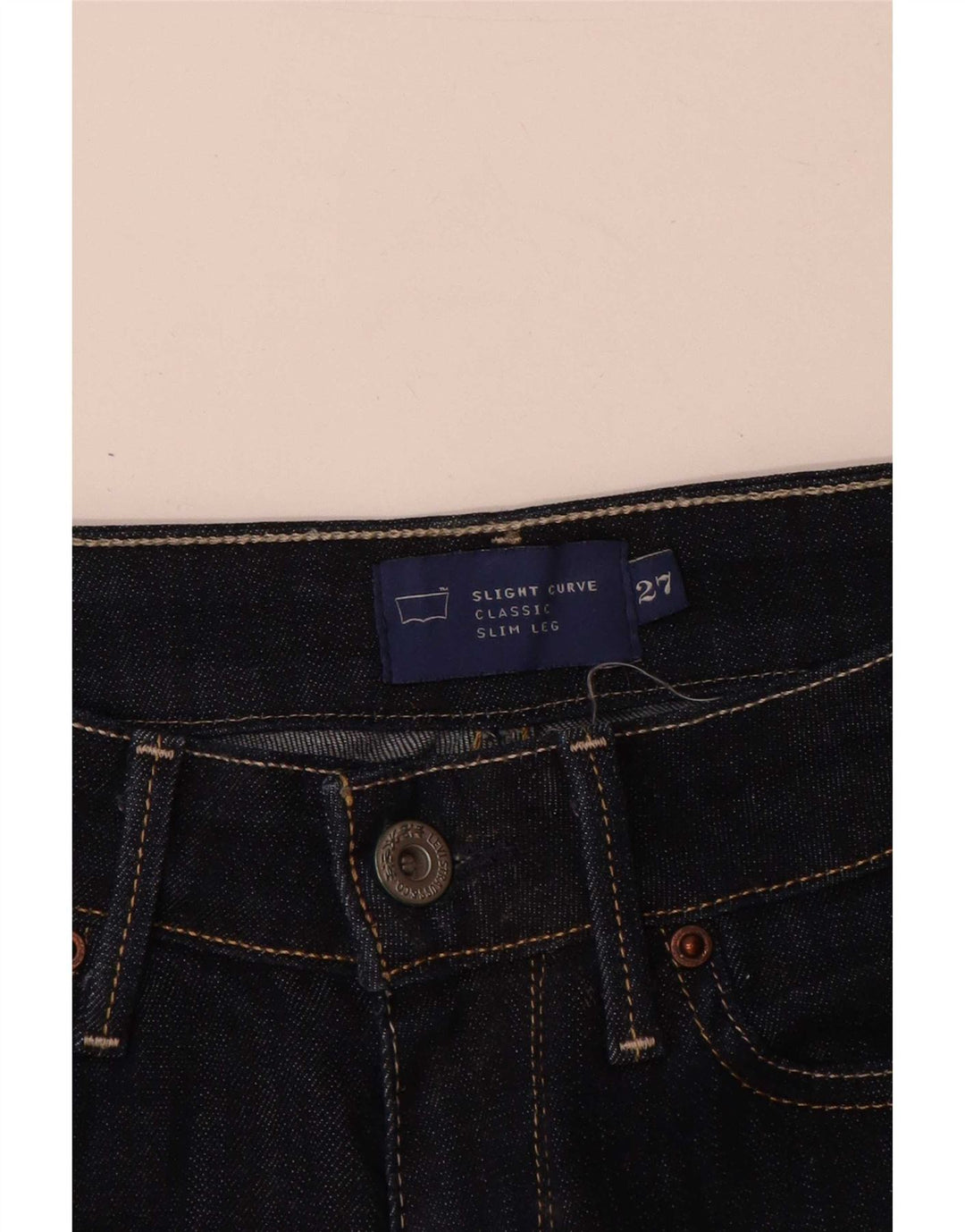 Damskie jeansy Levi's Slight Curve Slim W27 L31 Granatowa bawełna