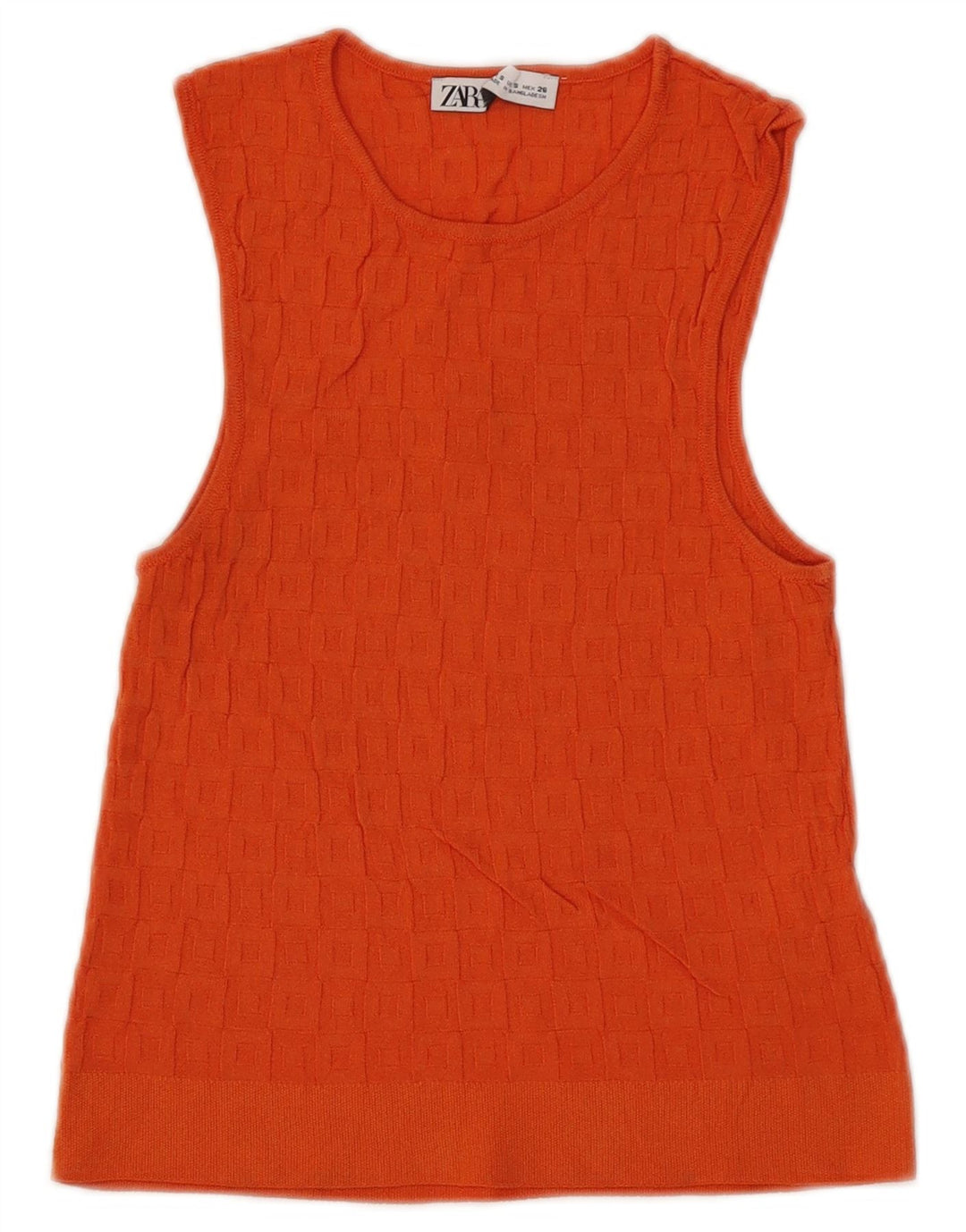 Damski krótki top Zara UK 8 Small Orange Wiskoza