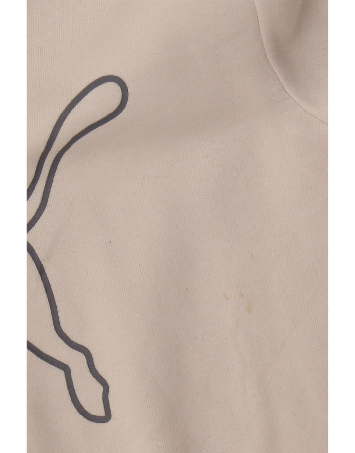 Damska bluza Puma Graphic Jumper UK 14 Średnia biała bawełna