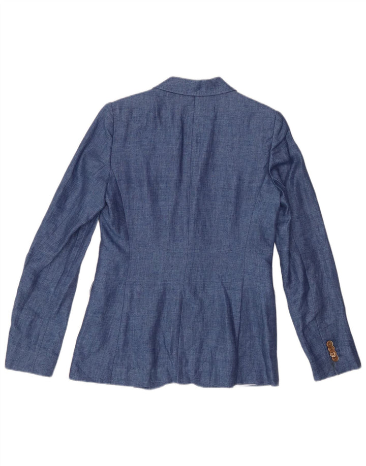 Marynarka damska Massimo Dutti zapinana na 1 guzik EU 36 XS niebieska
