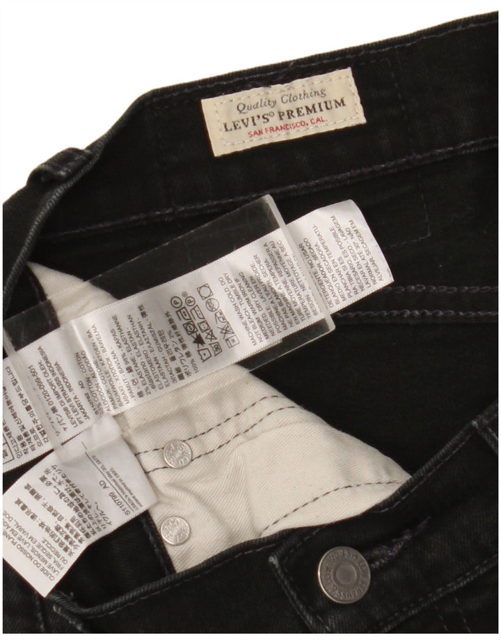 Męskie jeansy slim fit Levi's W30 L29 Czarna bawełna