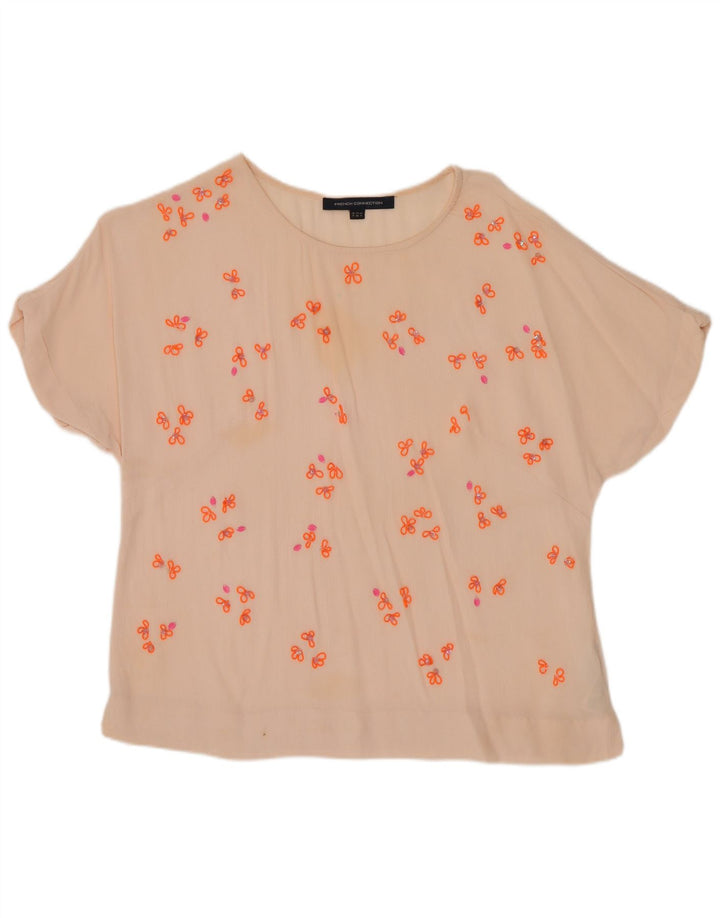 Bluzka damska French Connection Top UK 8 Small Pink Floral Wiskoza