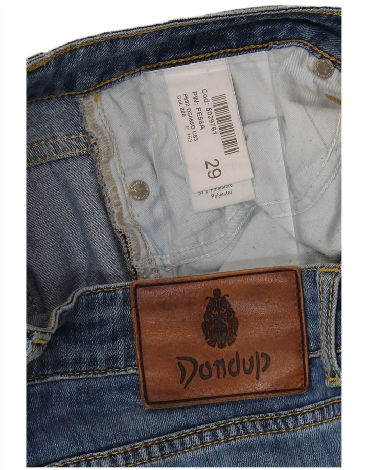 DONDUP Damskie jeansy slim w trudnej sytuacji W29 L27 Niebieskie bawełniane