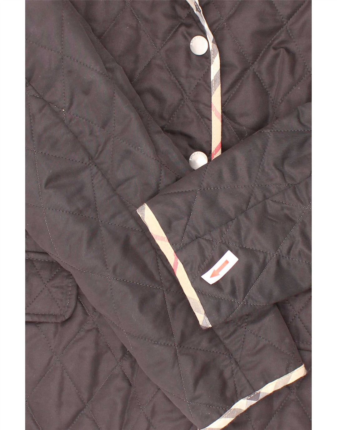 Pikowana kurtka dziewczęca Burberry 11-12 lat, czarna, poliester