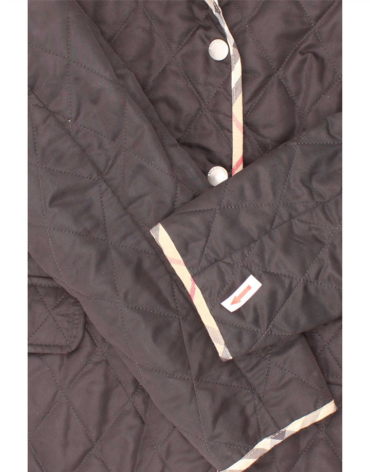 Pikowana kurtka dziewczęca Burberry 11-12 lat, czarna, poliester