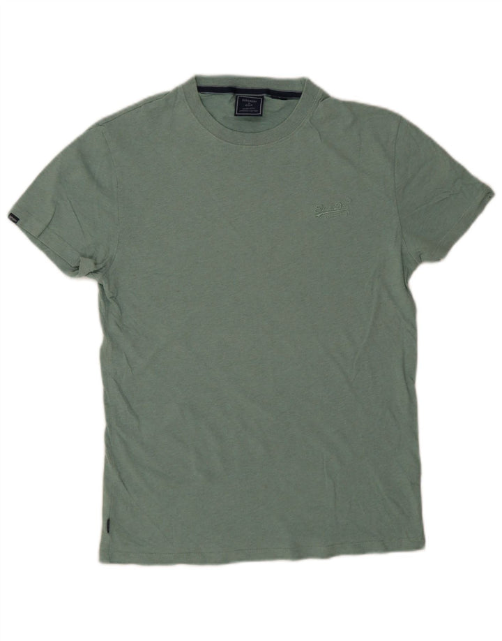 T-shirt męski Superdry, mały, zielony, bawełniany