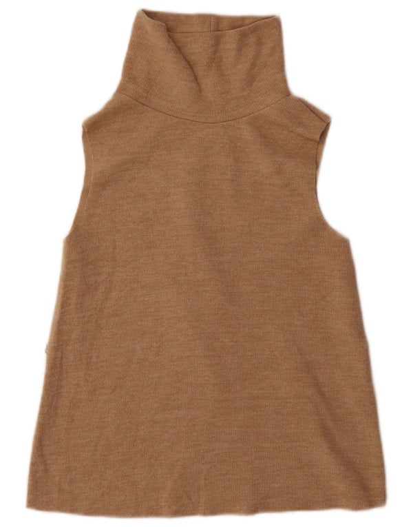 Top damski z kamizelką Zara UK 8 Small, beżowy, bawełniany