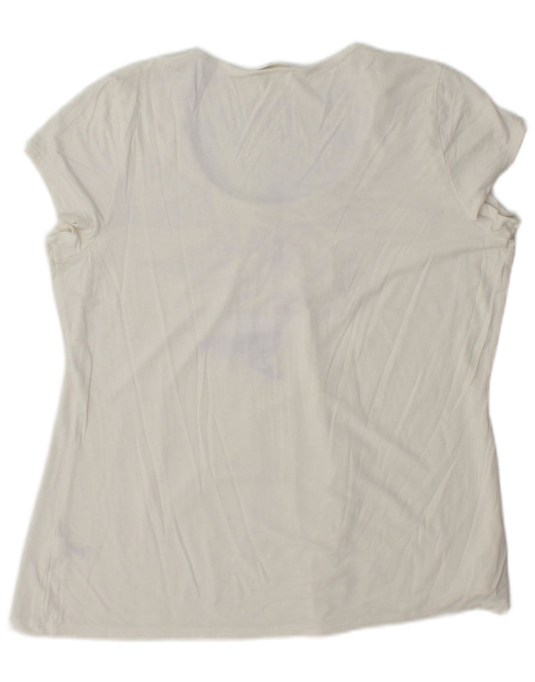 T-shirt damski Marks & Spencer Top UK 16 Large, biała wiskoza