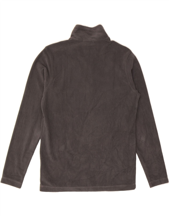 DIADORA Mens Zip Neck Fleece Jumper Medium Grey Vintage Diadora and Second-Hand Diadora from Messina Hembry 