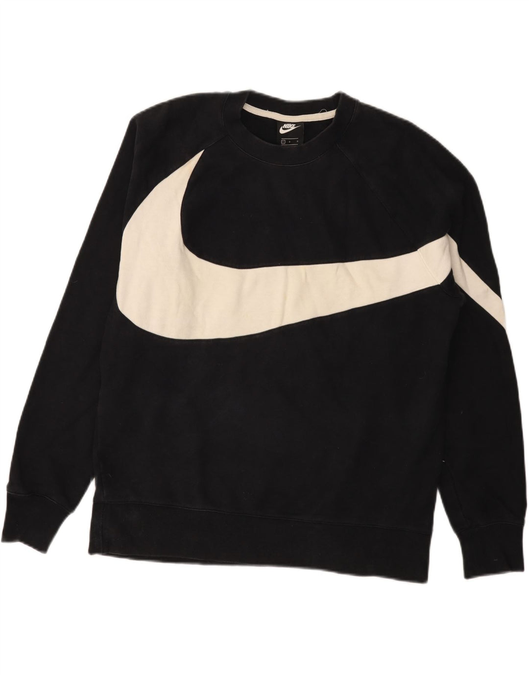 Męski sweter z grafiką Nike, duży, czarny, bawełniany