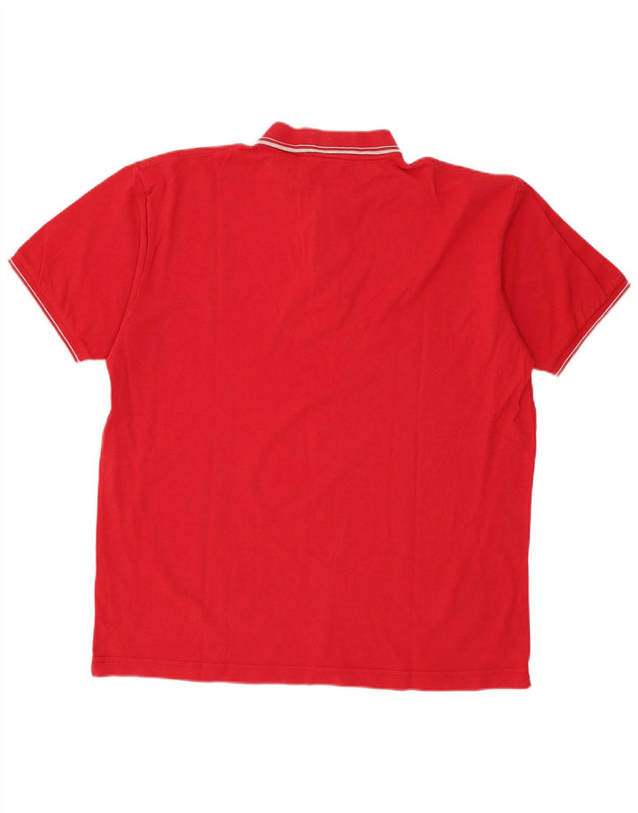 Męska koszulka polo Kappa 2XL czerwona bawełniana
