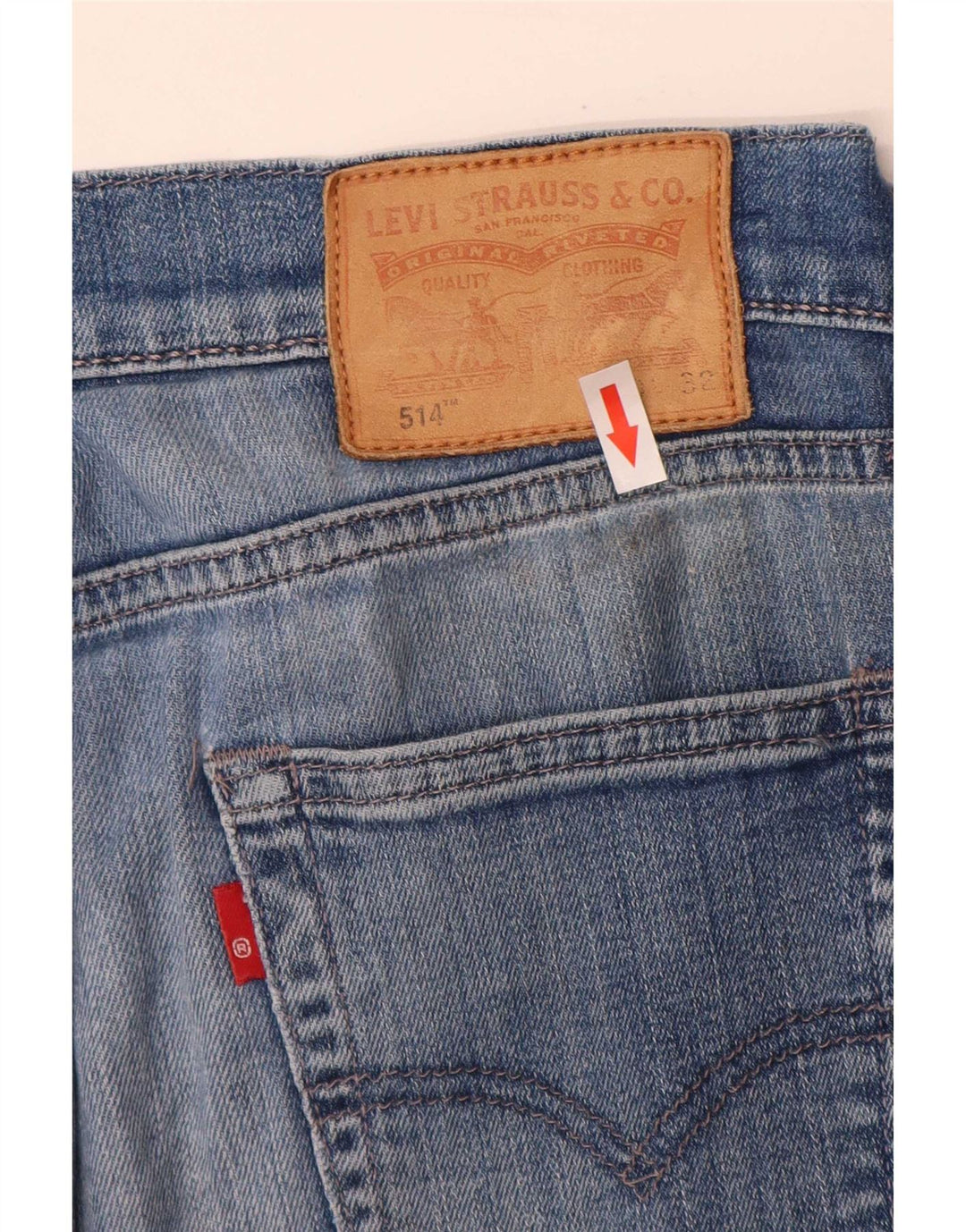 Męskie jeansy Levi's 514 Straight W30 L32 Niebieskie