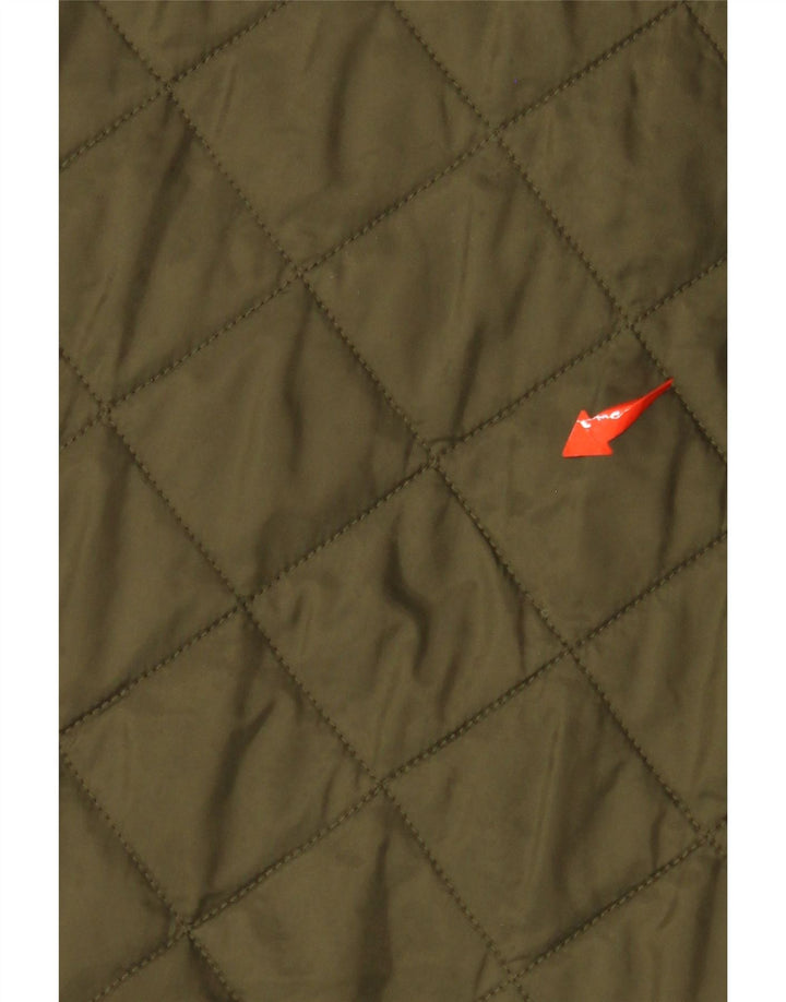 Męska pikowana kurtka BARBOUR UK 40, duża, khaki, poliamid