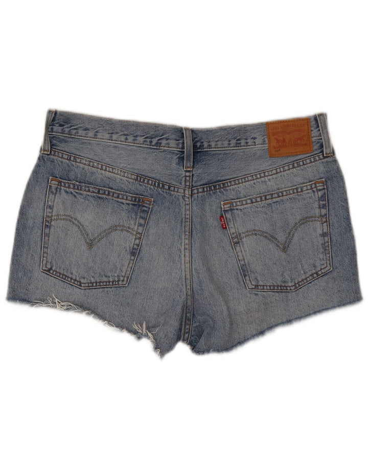Damskie spodenki jeansowe Levi's 501 W32 Średni niebieski, bawełniany