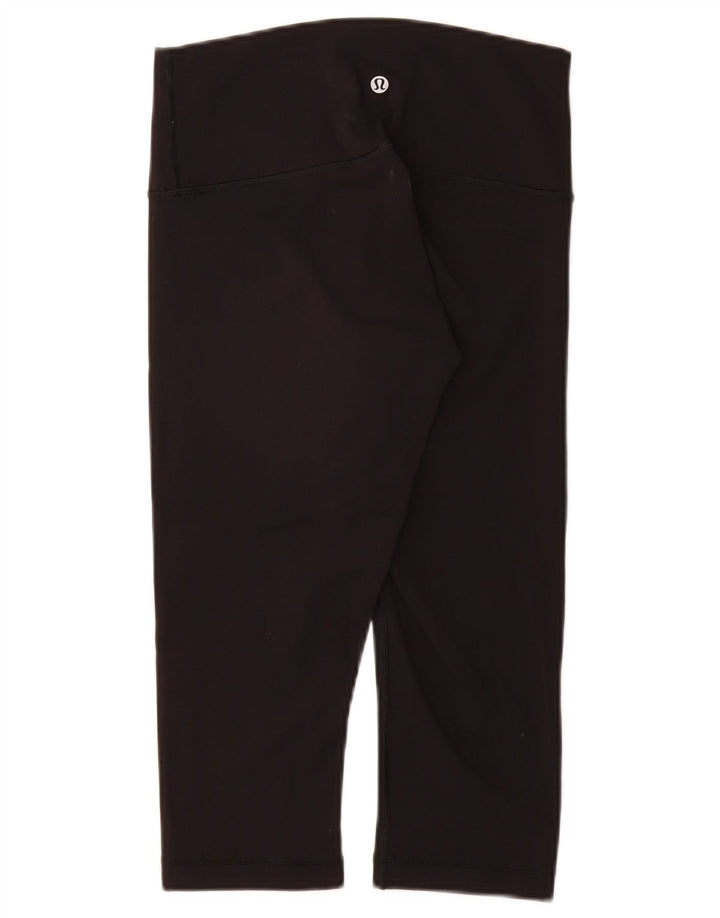 Damskie legginsy Capri LULULEMON US 6, średni czarny nylon