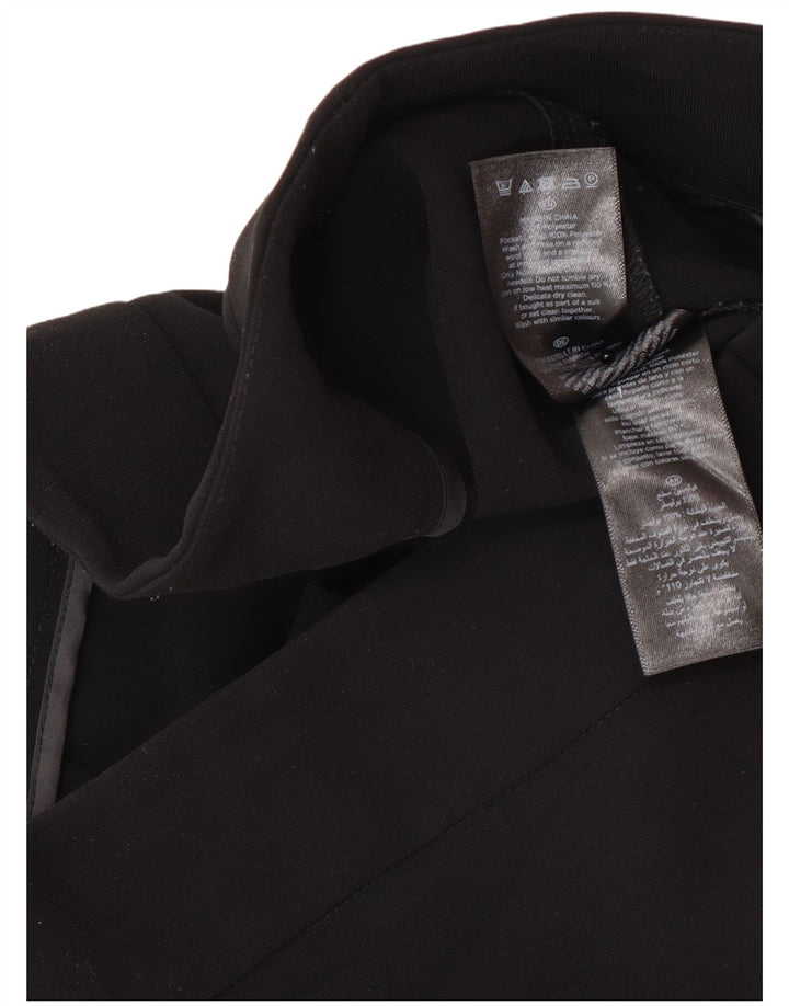 Damskie proste spodnie garniturowe Hobbs UK 10 Small W30 L30 Czarny poliester