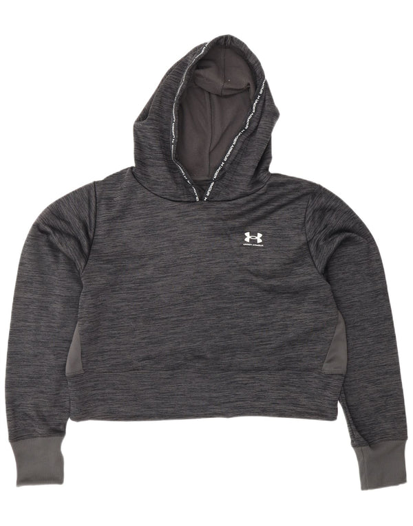 UNDER ARMOUR Damski sweter z kapturem, UK 14, średni szary, nakrapiany poliester
